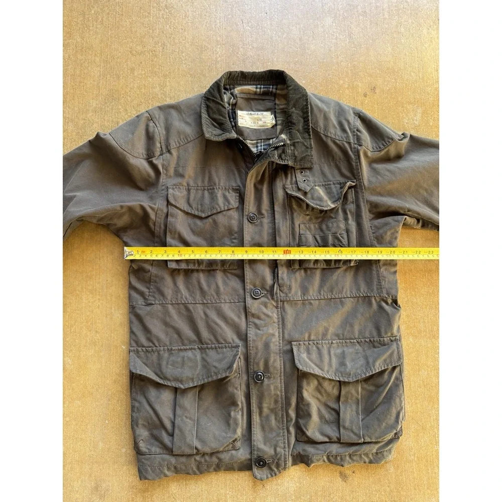 VTG 90s J.Crew Waxed British Millerain Lined Fishing Heavyweight Jacket Small